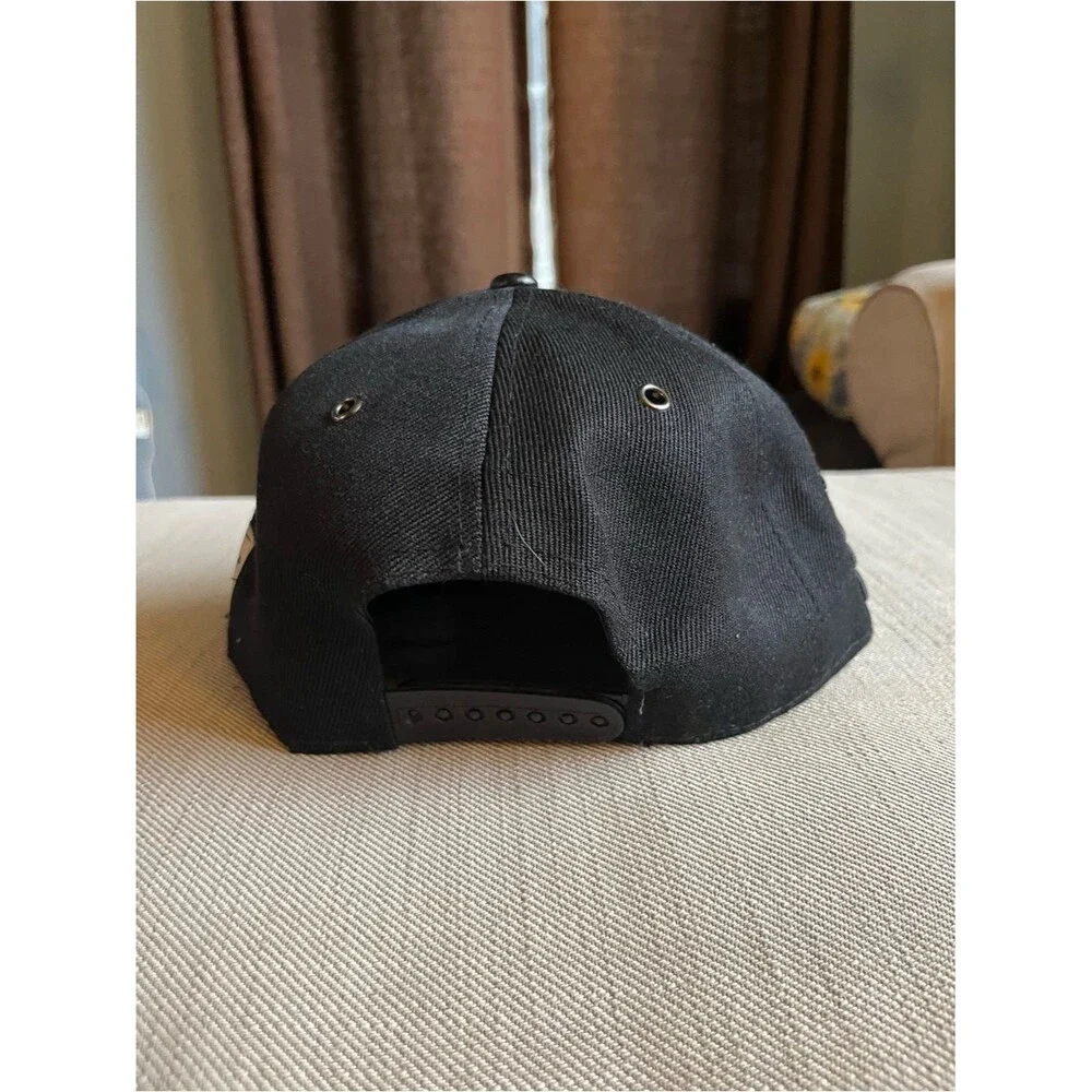 Yeezy Black Hat with White Embroidered Logo